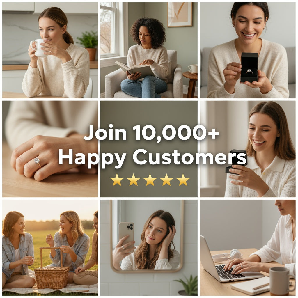 Amour Rose Gold Heart Halo Ring