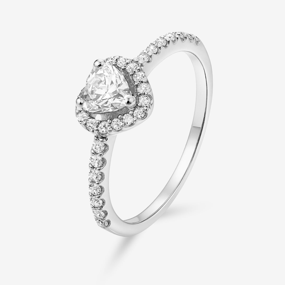 Amour Heart Halo Ring