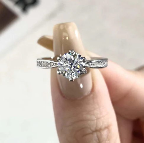 Silver Radiance Promise Ring