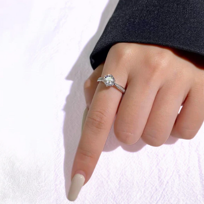 Silver Radiance Promise Ring