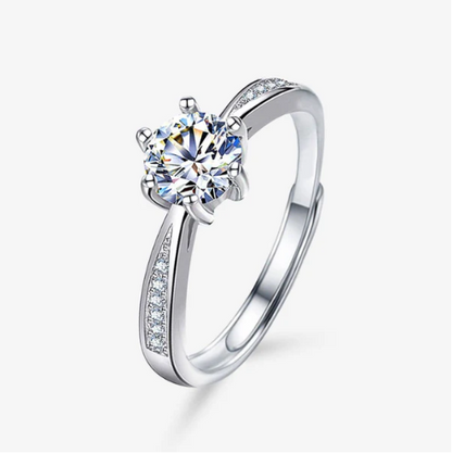 Silver Radiance Promise Ring