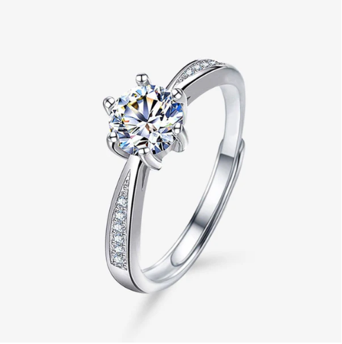Silver Radiance Promise Ring
