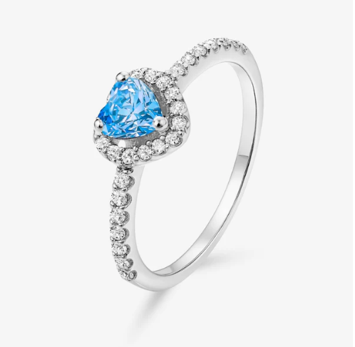 Amour Blue Heart Halo