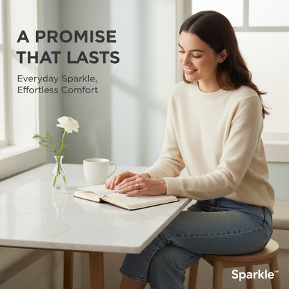 Silver Radiance Promise Ring